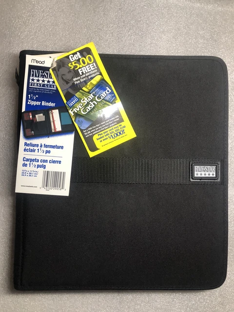 Mead Five Star First Gear Trapper Keeper Padded Zippered Binder- 90s Vinatge NEW