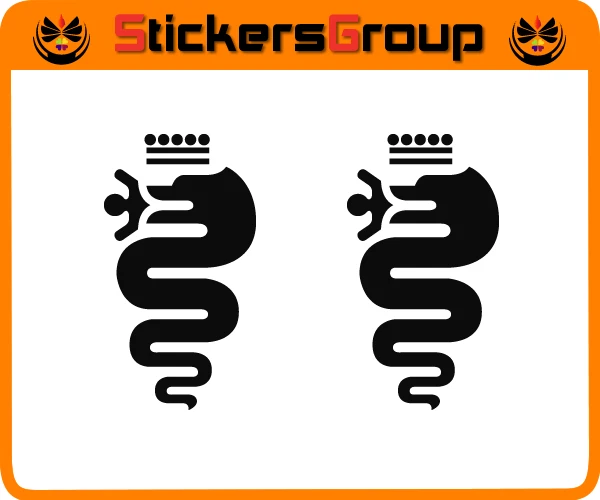 Stickers Autocollants Alfa Roméo Biscione Pour Rétroviseurs GTStickers