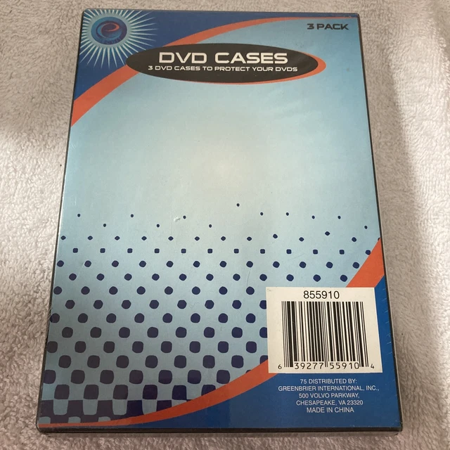 3 DVD Cases Empty For Storing DVDS