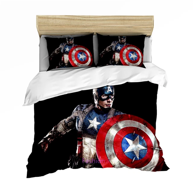 CAPTAIN AMERICA SINGLE/DOUBLE/QUEEN/KING Size Bed Doona/Duvet/Quilt