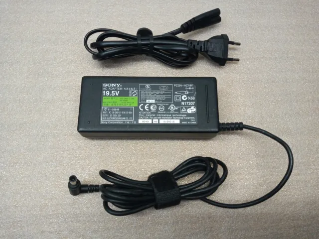 Original Netzteil Sony 19,5 V 3,3 A Model: PCGA-AC19V AC/DC Power Adapter