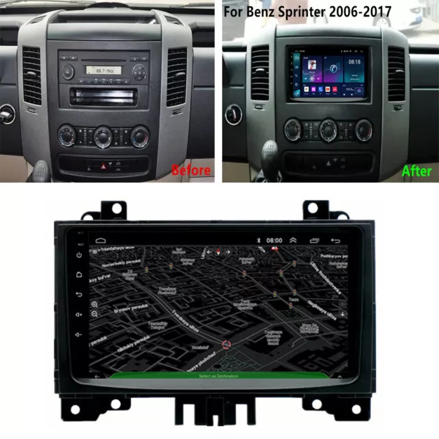 9'' Android 12 Stereo Radio GPS Navigation für Mercedes Benz Sprinter 2006-2017