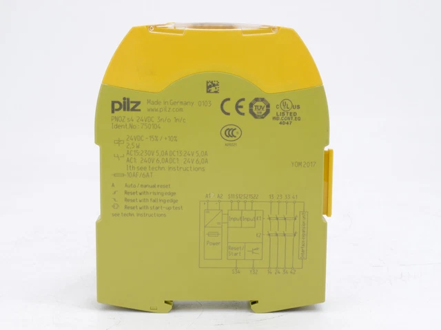 Pilz PNOZ S4 24VDC 3n/o 1n/c Sicherheitsrelais kaufen bei CNC BOTE Pilz PNOZ S4 24VDC 3n/o 1n/c Sicherheitsrelais kaufen bei CNC BOTE