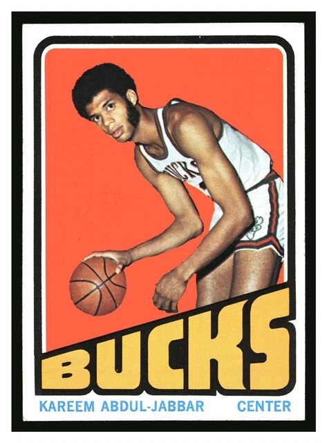 1971-72 Topps Kareem Abdul-Jabbar #100 HOF Perfect Centering Sharp Card