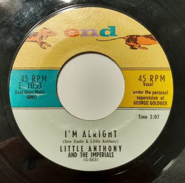LITTLE ANTHONY & IMPERIALS  I'm Alright 45 RPM (A188)