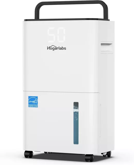 3,500 Sq.Ft Dehumidifier 50pint for Basement and Home,with Drain Hose&Water Tank