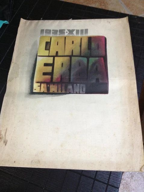 Carlo Erba S.a. Milano Calendario 1935 Illustrato Dudovich