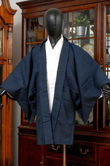 Dear Vanilla Japanese Silk Haori Jacket Men's Kimono Authentic Japan Vintage