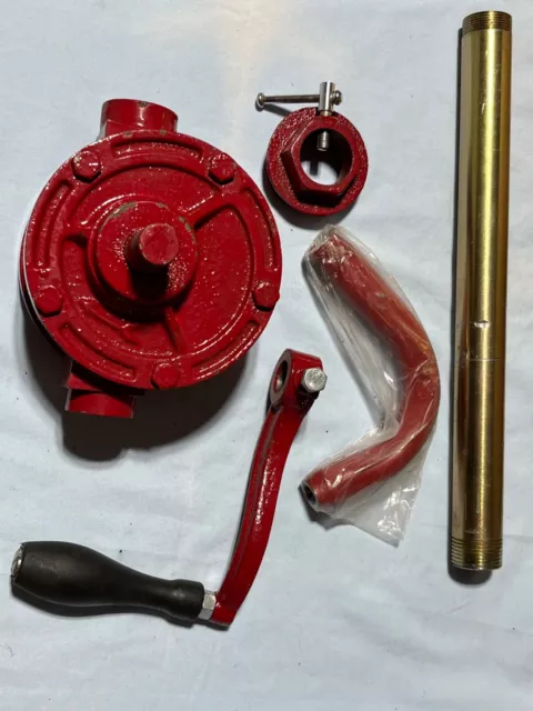 F-A-R 55 Gal Self-Priming Hand Crank Rotary Drum Barrel Oil Transfer Pump New