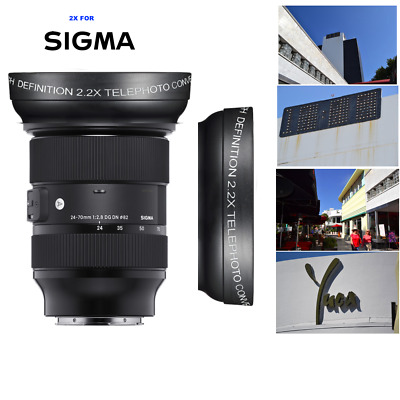 2.2x OPTICAL ZOOM EXTENDER FOR HD Sigma 24-70mm f/2.8 DG DN Art Lens for Sony E