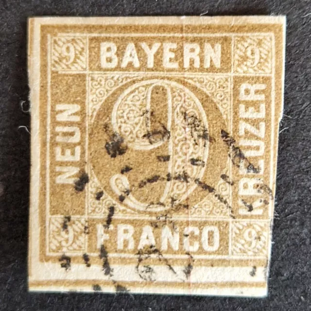 Briefmarke Bayern | MiNr 11, M€20, gestempelt | Altdeutschland
