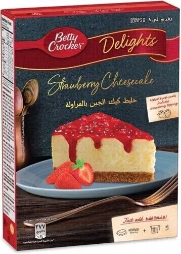 Betty Crocker No Bake Strawberry Cheesecake, 360g Free Shipping World Wide