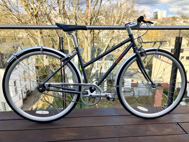 Cinelli Damen Gazzetta Singlespeed Elegantes City Rad Muse Grau S - neuwertig!