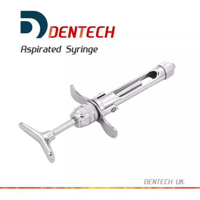 Dentech 1.8ml Cartridge Aspirating European Thread Dental Syringe Aspirated CE 2