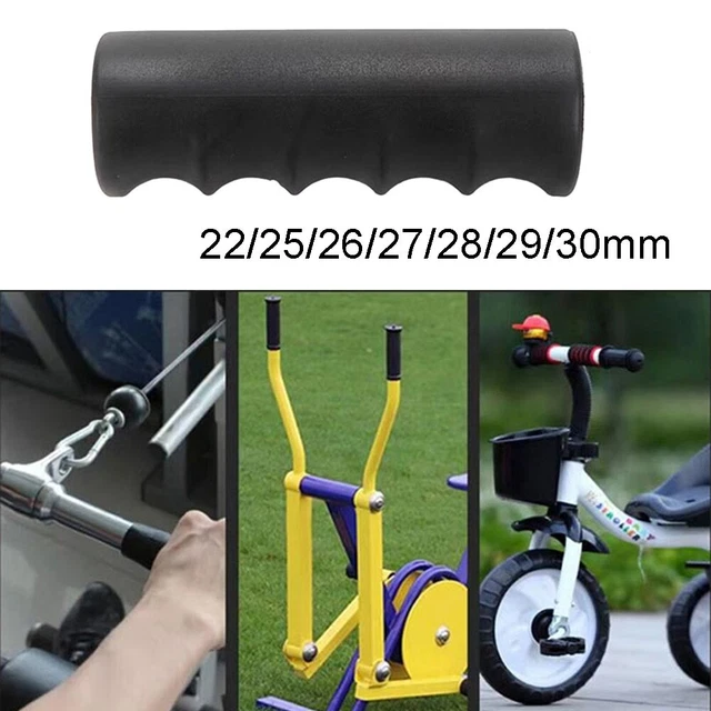 Migliora la tua efficienza di giardinaggio con manici carriola in gomma nera 2 pz