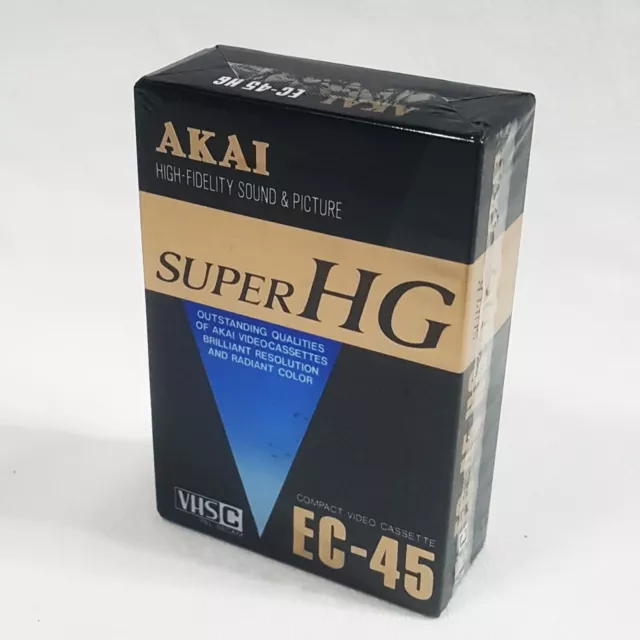 AKAI Super HG EC-30 VHS PAL Secam Camcorder Cassette Compact Tape New Sealed