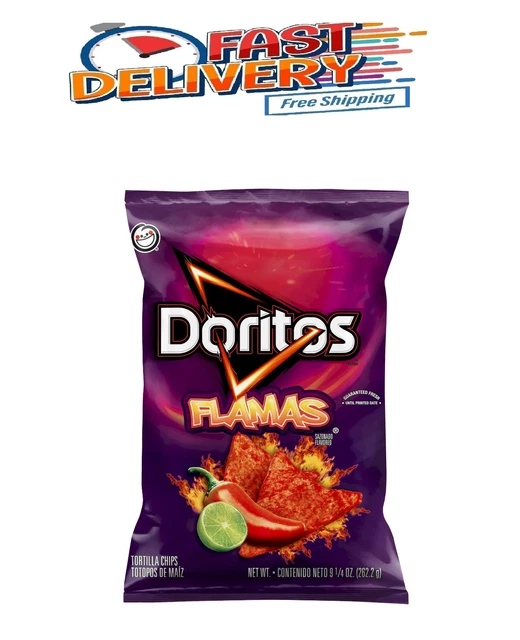 DORITOS TORTILLA CHIPS Flamas Flavored 9 1/4 Oz 12.98 PicClick