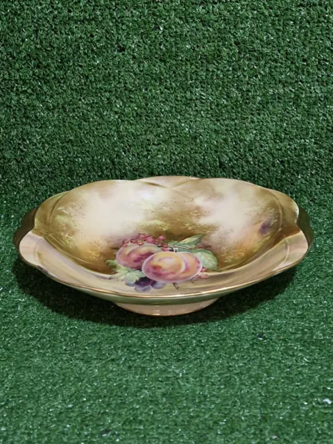 Royal Winton Grimwades Oval Fruit Bowl/Dish Hand Painted Lustre Gold Trim