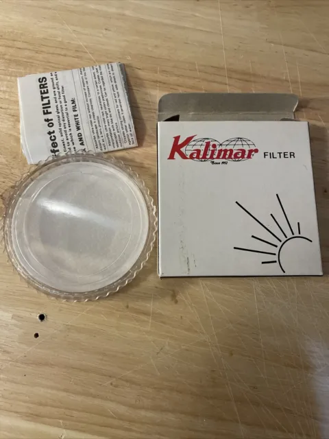 Caja de filtro Kalimar 62 mm UV FABRICANTE DE EQUIPOS ORIGINALES instrucciones (sin filtro) Japón