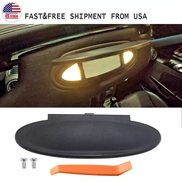 Sun Visor Mirror Cover Black For Porsche 911 996/997 Boxster Cayman 986/987 US
