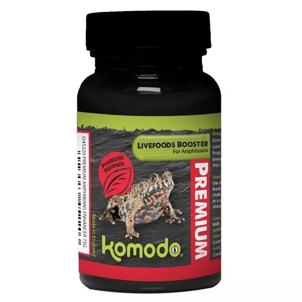 Komodo Premium Livefoods Amphibian Booster 75g Dusting Powder For Feeder Insects