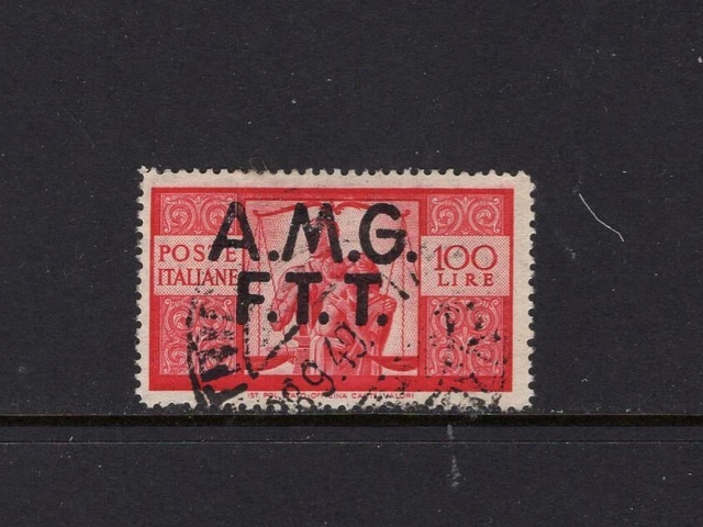 Italy Trieste 1947 100 I OVERPRINT VFU SC 14e