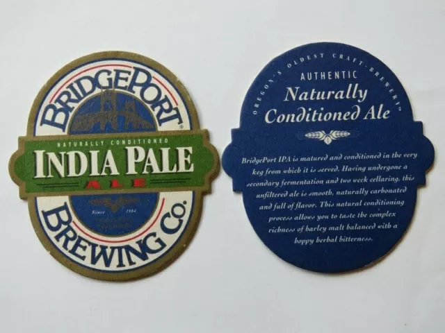 Beer Collectible Coaster ~ ~ BRIDGEPORT IPA India Pale Ale, Since 1984 ~ OREGON