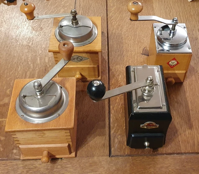 VINTAGE WOOD MANUAL Coffee Mill, Grinder, Zassenhaus Mokka, PeDe Dienes