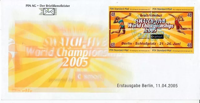 PIN Berlin  Beach Volleyball WM  2005  FDC