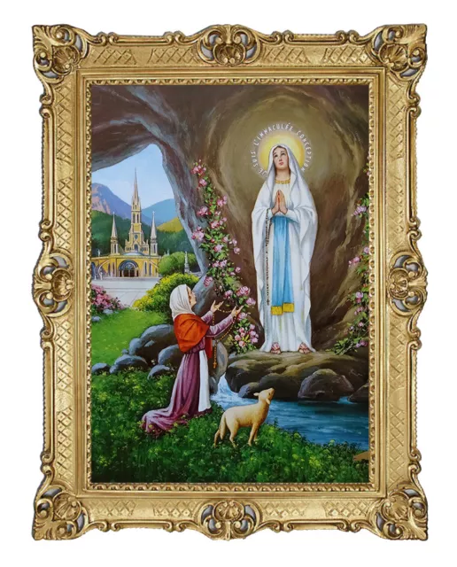 Mutter Maria LOURDES 90x70 cm jungfrau Madonna Mutter Gottes heilige Maria Bild