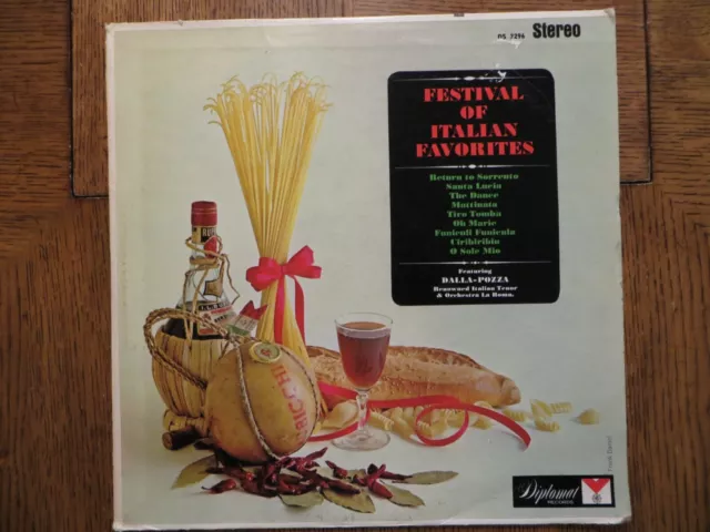 Dalla-Pozza & Orchestra La Roma - Festival de Favoritos Italianos - ¡Vinilo en muy buen estado/en muy buen estado!¡!