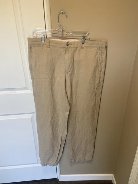 Tommy Bahama New With Tags Linen Silk Blend Trousers Waist 38