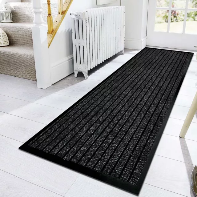 Non Slip Rubber Mats Heavy Duty Hallway Runner Indoor Outdoor Rugs Large Doormat 3