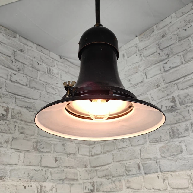 Bauhaus Lampe Aus Emaille – Trödelfuchs Vintage Shop