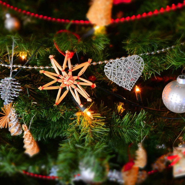 2 Pz Ciondoli Natale Forma Amore Rustico Legno Cuore Cuori Artigianato