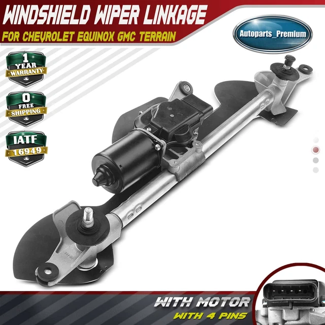 WINDSHIELD WIPER LINKAGE + Motor for Chevrolet Equinox GMC Terrain 2010