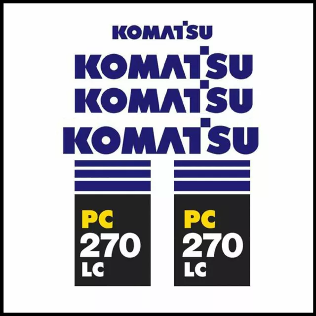 Komatsu PC270LC-7 Decals Sticker Kit for excavator