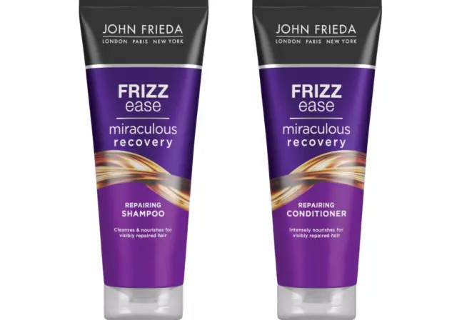 (2x 75ml) John Frieda Frizz Ease Miraculous Recovery Duo - Shampoo + Conditioner