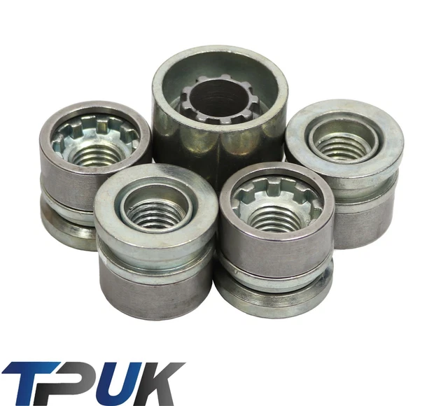 FORD TRANSIT MK6 MK7 LOCKING WHEEL NUTS 4 + KEY M14 x 2 2000 2014