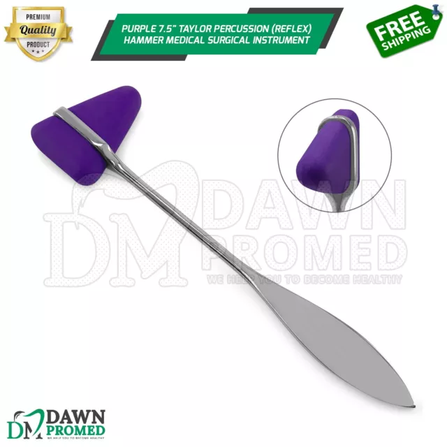 Purple 7.5" Taylor Percussion (Reflex) Hammer Medical Surgical Instrument