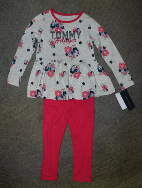 Tommy Hilfiger Girls Long Sleeve 2 Piece Set (Tunic & Leggings) - Size 4 - NWT