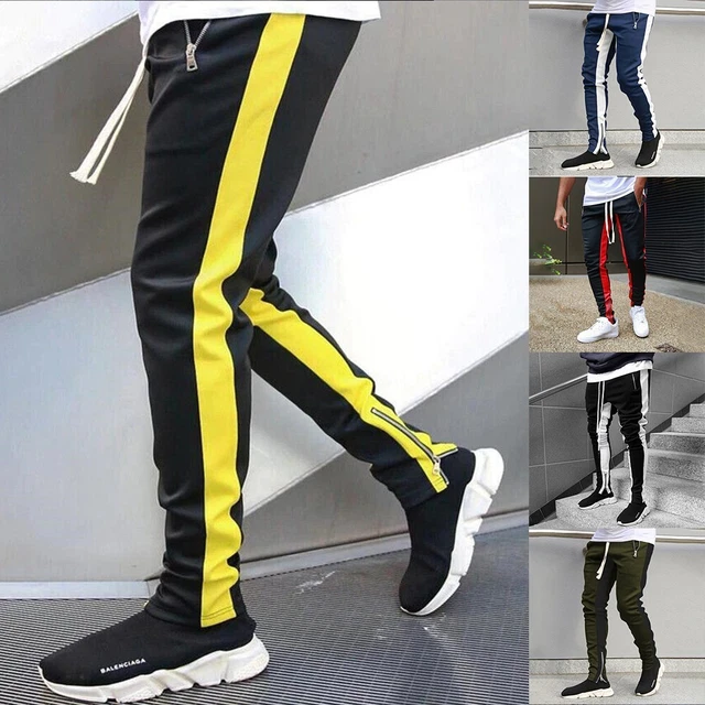 Moda uomo pantaloni lunghi palestra cavo pantaloni da corsa taglie forti borsa