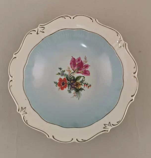 99840780 Porcelana Gebäck-teller Cuenco Flores Leuchteburg Borde de Plata