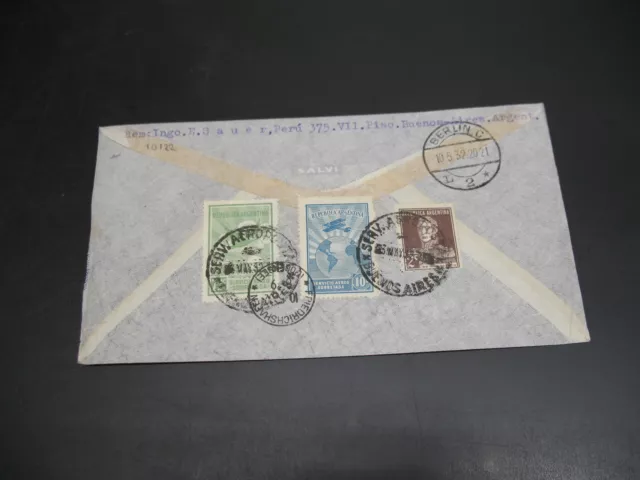 Argentina 1932 airmail cover to germany *10122