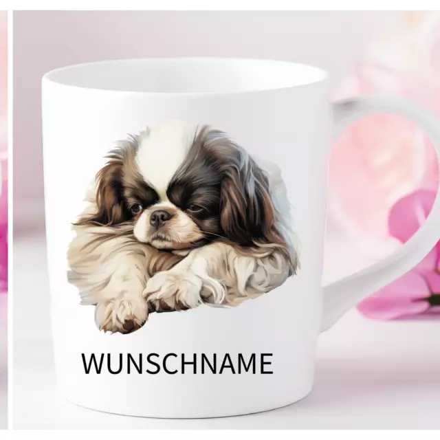 Japan Chin  -Personalisierte Tasse Hund mit Wunschname