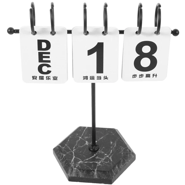 Calendario Da Tavolo Ribaltabile Perpetuo – Flip Design Antistress Per Scrivania