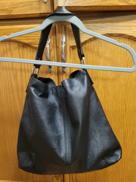 Black Leather Kooba Hobo. 14x12. Excellent Condition