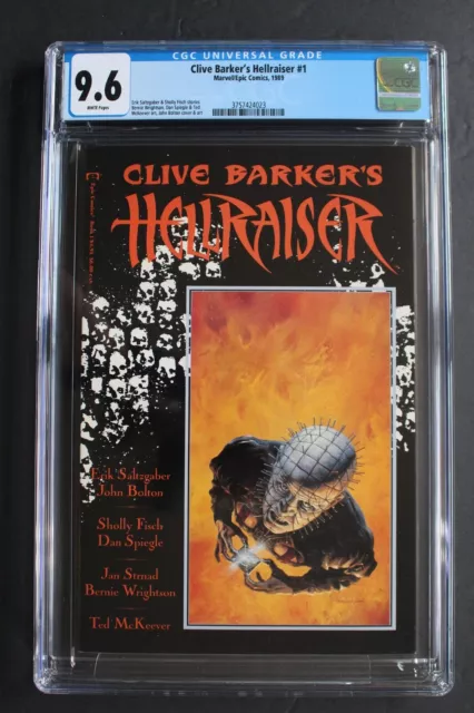 CLIVE BARKERS HELLRAISER 1 Bolton WRIGHTSON Reboot Film 1989 1st PINHEAD CGC 9.6