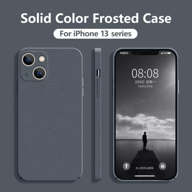 For iPhone 13 12 14 Pro Max 11 XR 8 Matte Ultra-Thin Shockproof Hard Case Cover