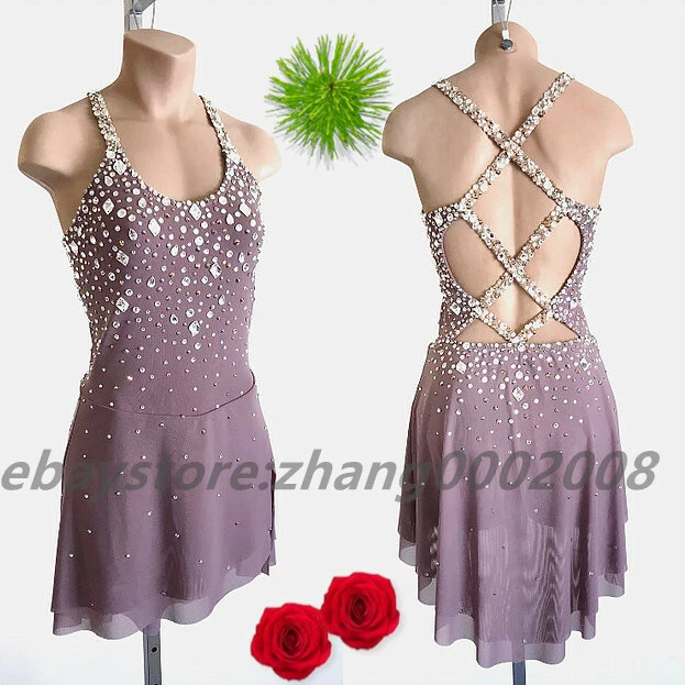 Ice Figure Skating Dress Rhythmic Gymnastics Costumetwirling Tap Dance Leotard 17900 Picclick